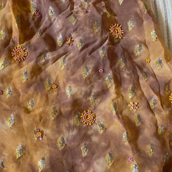 Ara Mauve and Gold Patterned Dress - Picture 3 of 10